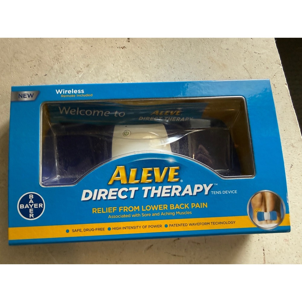 Aleve Direct Therapy TENS Device Wireless Remote Lower Back Pain Relief Bayer